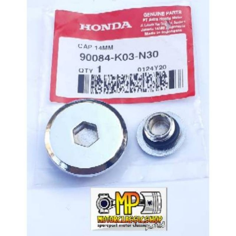 [SUDAH CHROME] Baut Tutup Bak Magnet Chrom Set Besar Kecil Pnp Honda Tiger Megapro GL Pro Max Supra 