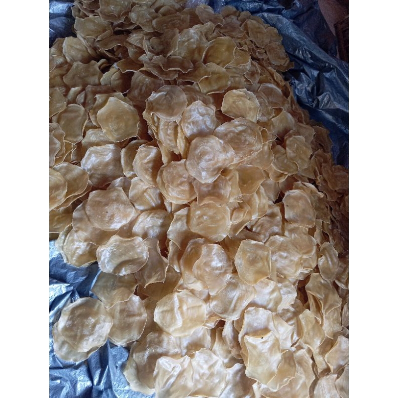 

krupuk asoy makanan ringan mentah kering per 1 kg