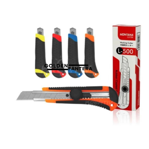 

Kater Cutter Ukir Pemotong Kertas Kain Serbaguna Pisau Pisao Lipat Super Tajam Soft Grip Ergonomis Premium