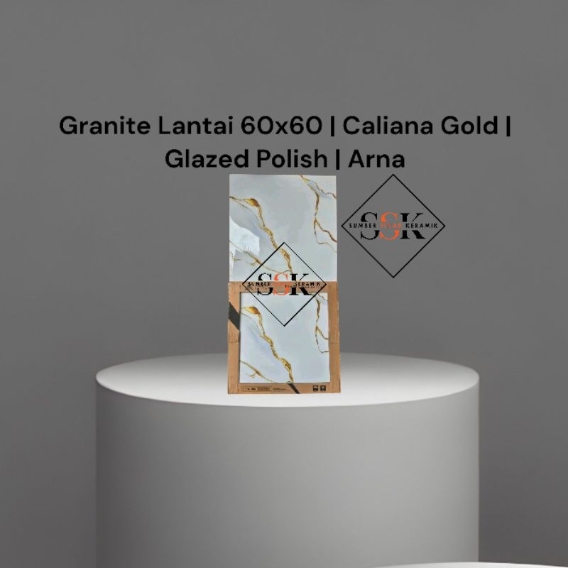 Granite Lantai 60x60 Caliana Gold | Glazed Polish | Arna