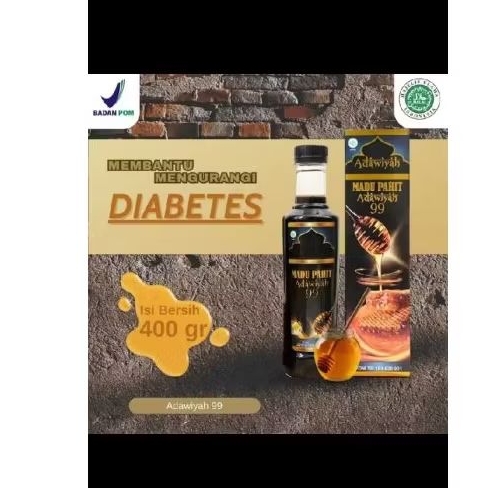 

MADU HITAM PAHIT ADAWIYAH 99 ORIGINAL INSULIN SAMBILOTO HABBATUSAUDA ISI 470 GRAM