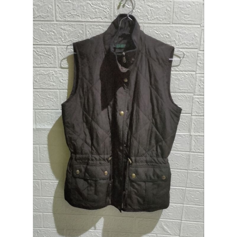 rompi Ralph Lauren vest Ralph Lauren rompi coklat rompi gelembung