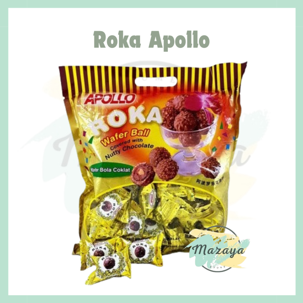 

APOLLO ROKA WAFER BALL/ WAFER BOLA COKLAT ISI 50 PCS