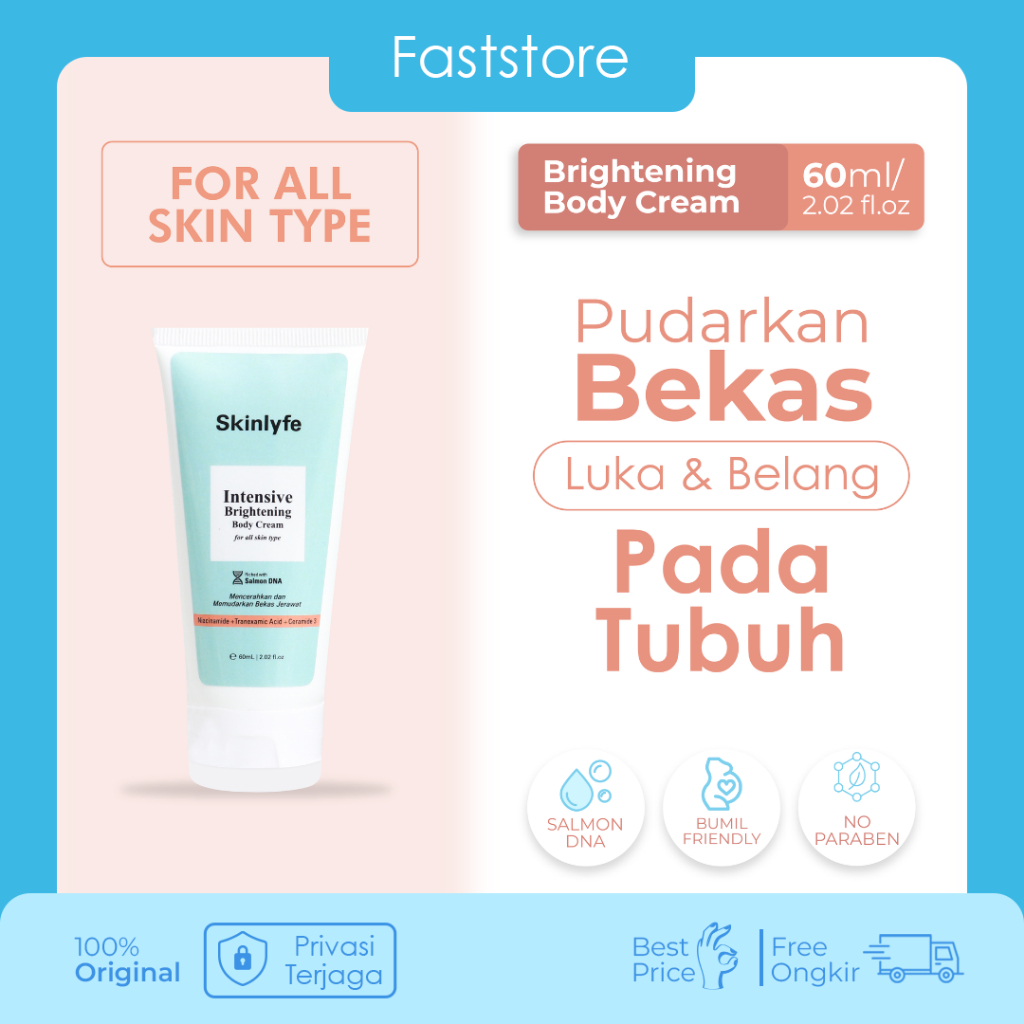 Skinlyfe Penghilang Bekas Luka Penghilang Strechmark Salep Bekas Luka Koreng Pencerah Badan