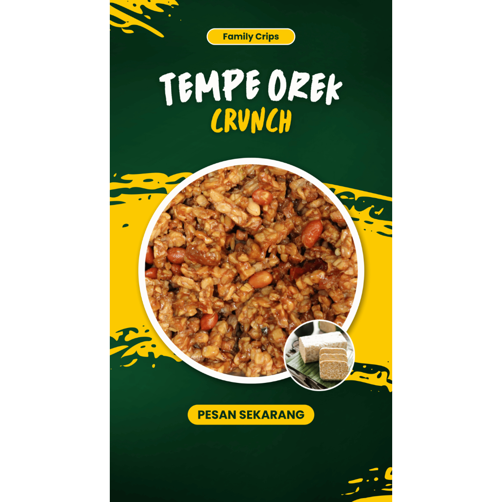 

Tempe Orek Kacang Kering 250gr Terlaris - Family crips