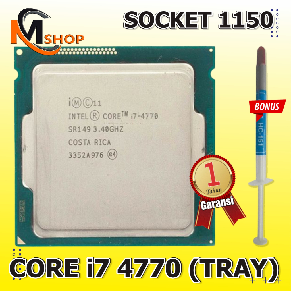 Processor Prosesor Intel Core i7 4770 i7 4790 Socket 1150 Haswell