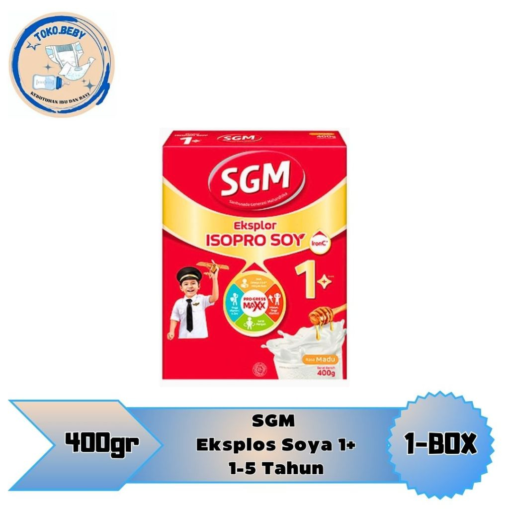 

SGM Eskplor SOYA ISOPRO 1+ Usia 1-5 Tahun madu/Vanila 400g/toko.beby