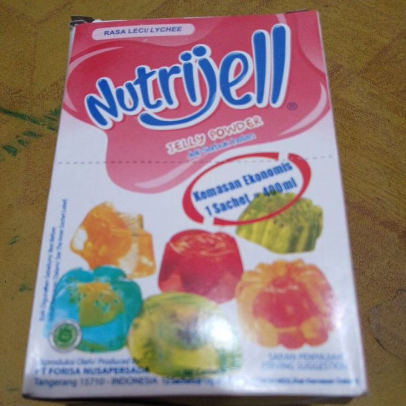 

nutrijell rasa leci isi 12 sachet @10g