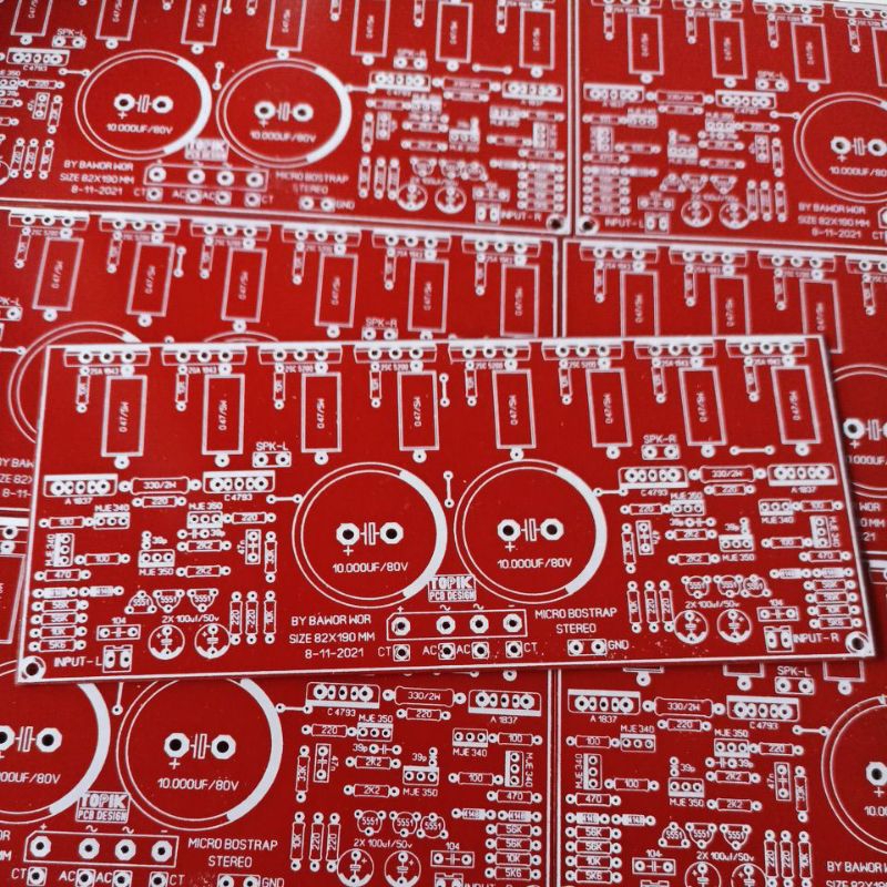PCB POWER MICRO BOOSTRAP STEREO AKTIF READY MERAH