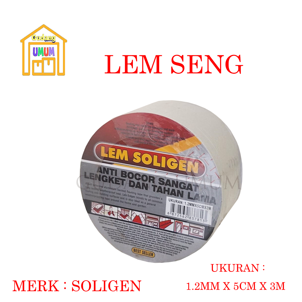 Lem SOLIGEN Atap Asbes Lakban Anti Bocor