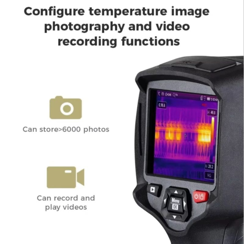 CEM DT-9887 DT-9887 H Touch Screen Infrared Thermal Imaging Thermometer, Underfloor Heating Electric