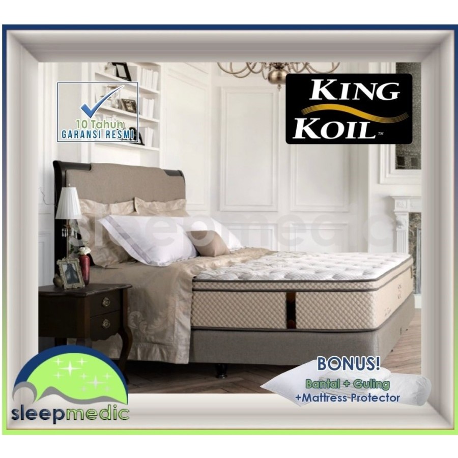 KING KOIL SpringBed CHIRO ENDORSED ( KASUR / SET ) 160 180 200 100 120