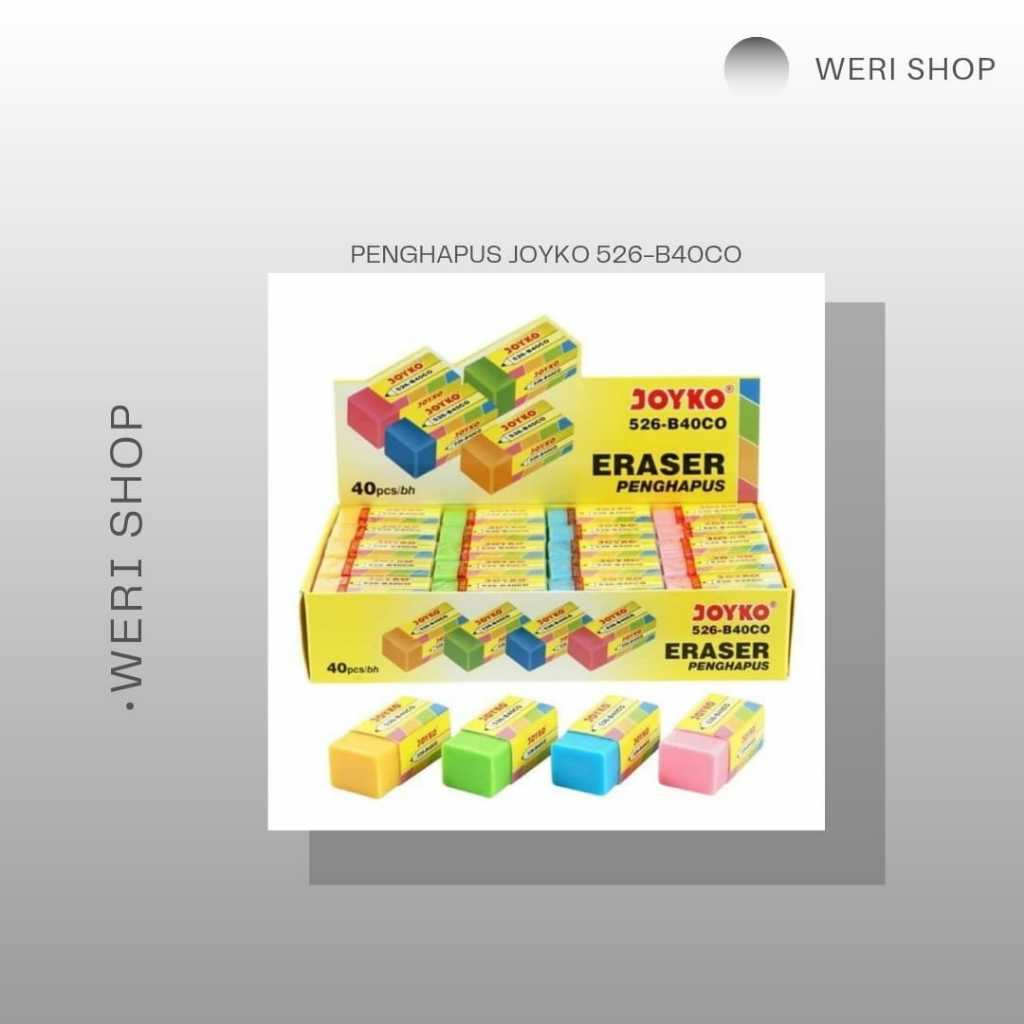 

PENGHAPUS JOYKO 526-B40CO / ERASER (PER PCS)