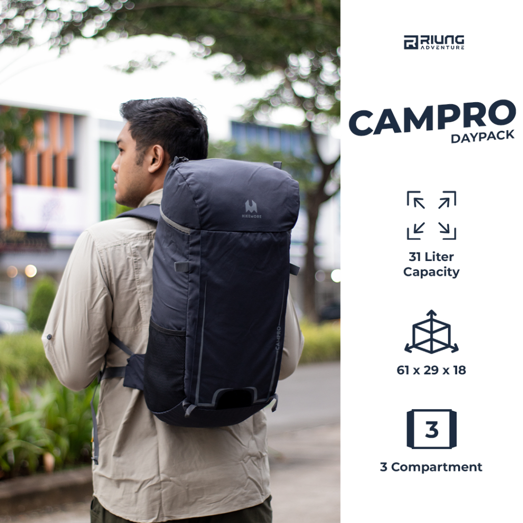 Tas Ransel Backpack Laptop Hikemore Campro Terbaru