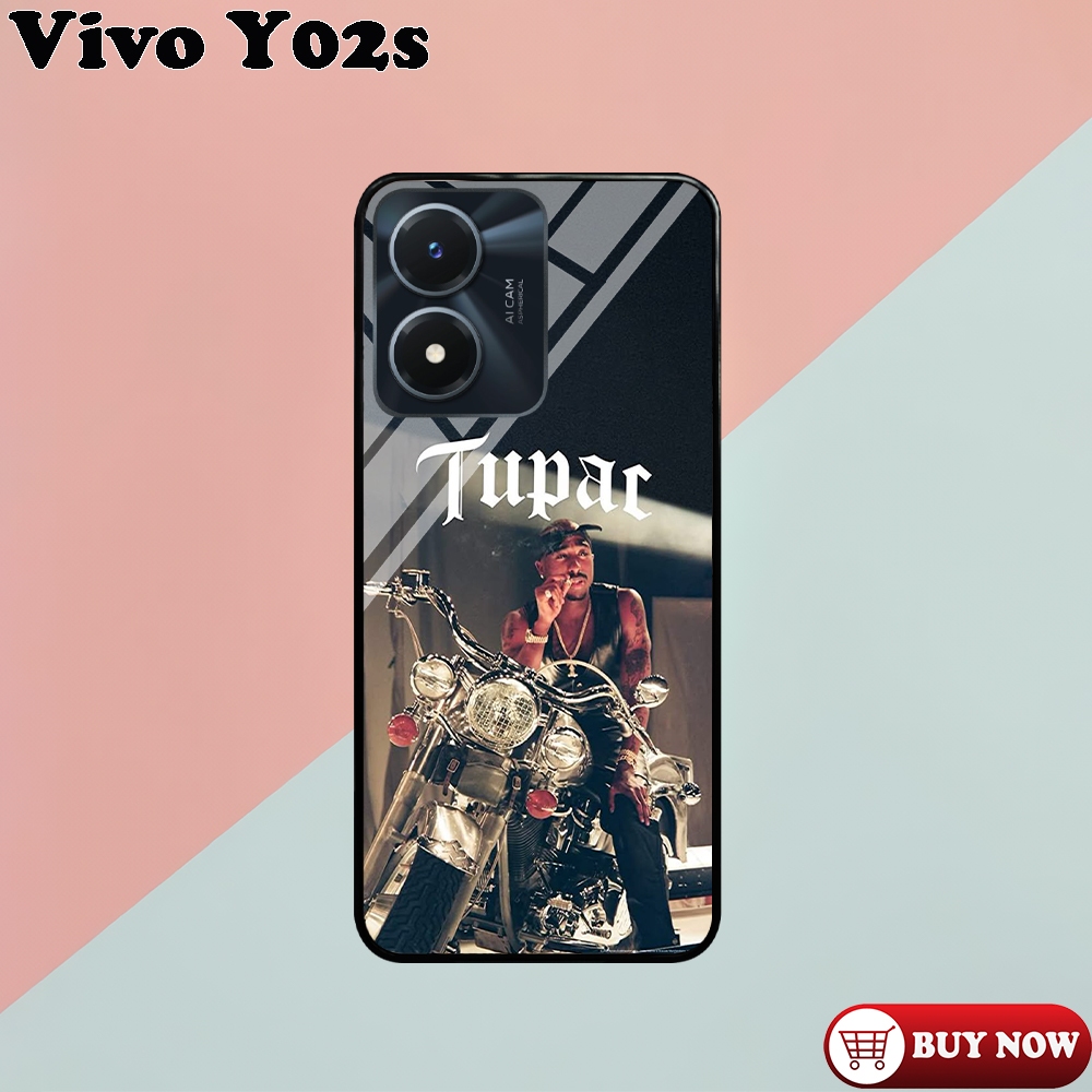 [BL08] Case Glossy Vivo Y02S Casing Kilau Pic HD Motif RAPPER TUPAC | Kesing Hp Vivo Y02s | Case Kek