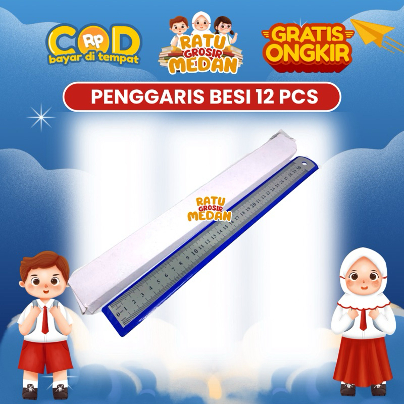 

PENGGARIS BESI 30CM PER LUSIN ISI 12PCS