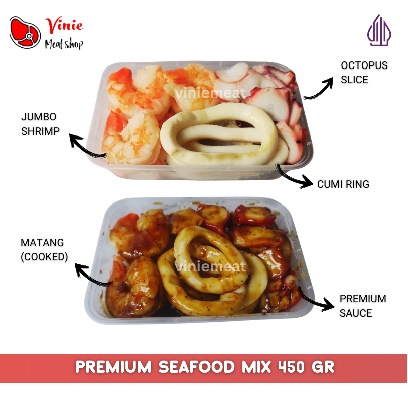 

Premium Seafood Mix Marinasi 450g