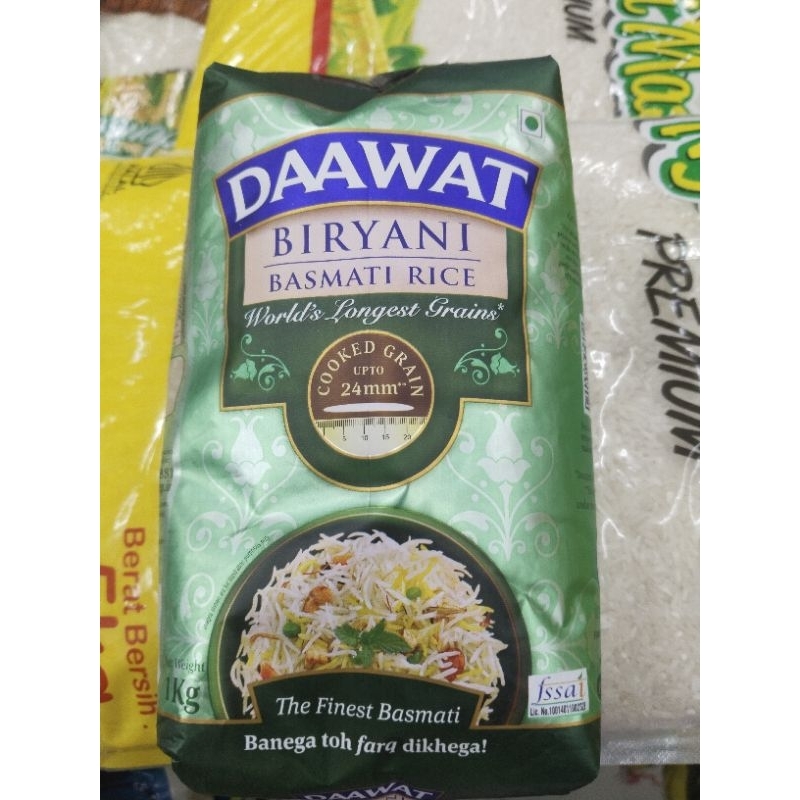 

DAAWAT 1Kg Biryani Basmati Rice