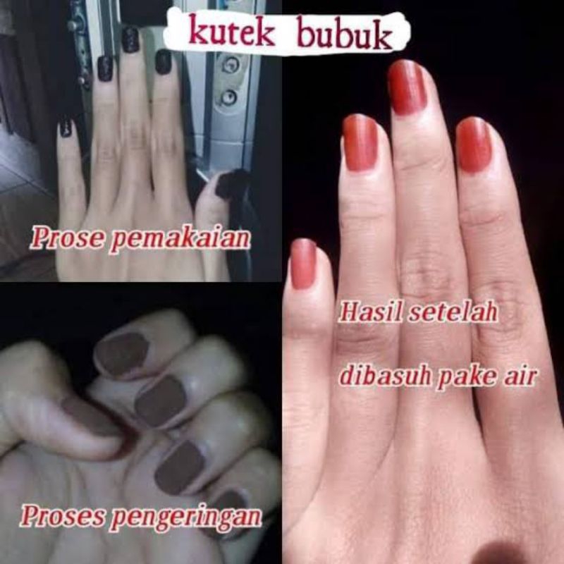 Kutek Bubuk Halal / Henna Kuku Serbuk/ Pacar bubuk