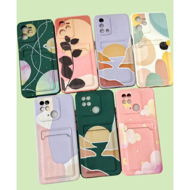SOFTCASE TPU MACARON NATURAL SLOT CARD + PROTEC CAMERA SAMSUNG A73 A53 A13 REALME C35 REDMI 10C IPHO