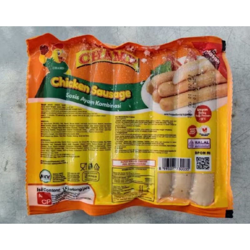 

Champ Sosis Ayam 375 gram isi 15 pcs