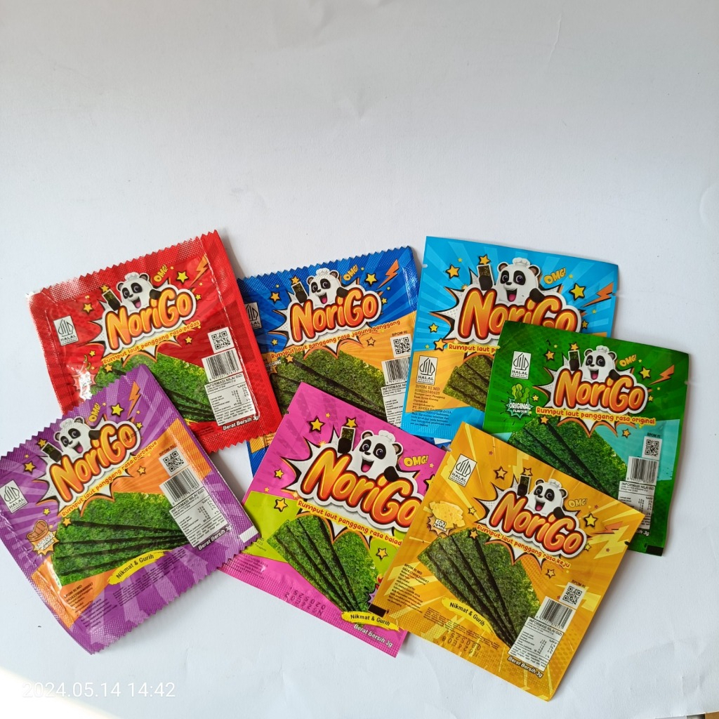 

NORIGO SNACK RUMPUT LAUT - 1BOX 12 PCS