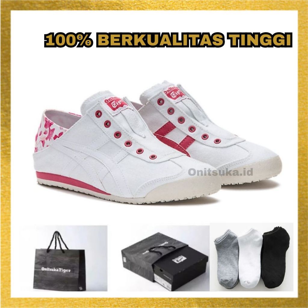 ONITSUKA TIGER -  Onitsuka Tiger Slip-On Paraty Sakura Pink