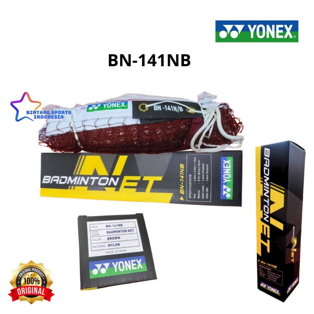 Net Yonex BADMINTON BULUTANGKIS NET YONEX BN 141 NB ORIGINAL