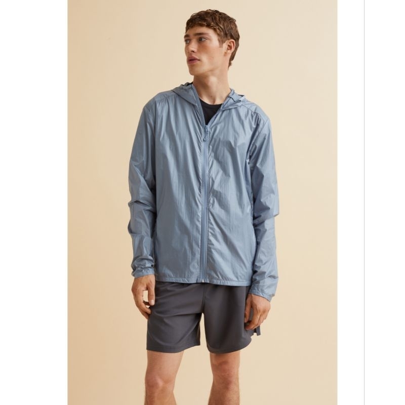 Jaket Running H&M Regular Fit Lightweight running jacket New Original