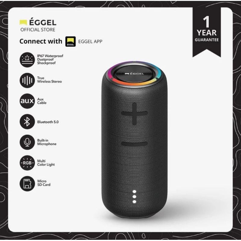 EGGEL Terra 3S Portable Bluetooth Speaker