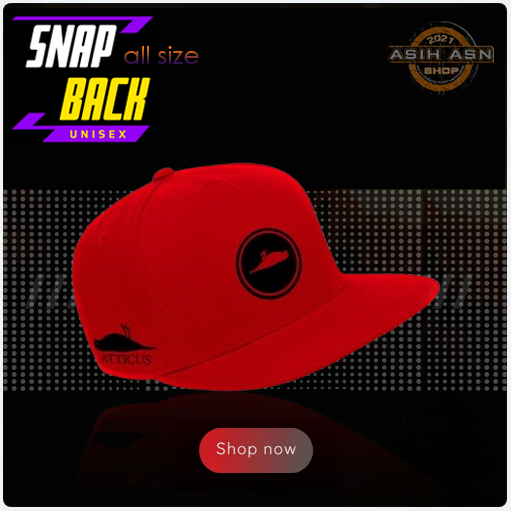 Topi Snapback Pria Atticus Circle Black Premium