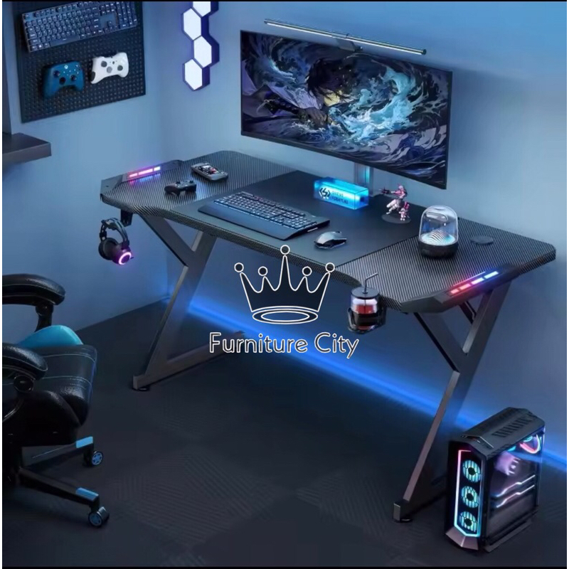 meja gaming led gaming table lampu meja komputer meja komputer pc meja bermain anak