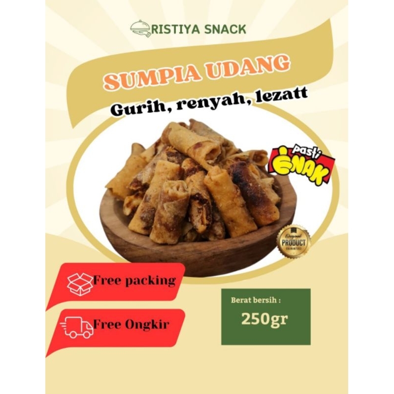 

Sumpia udang Snack gurih renyah 250gr