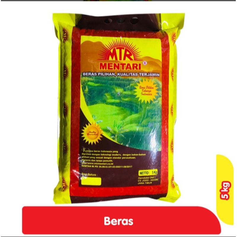 

BERAS MENTARI 5 kg ( PROMO )