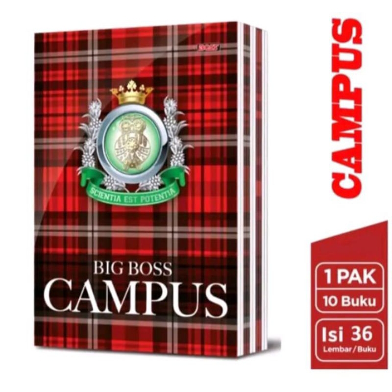 

buku tulis campus isi 36 lembar 1 pak isi 10 buku big bos