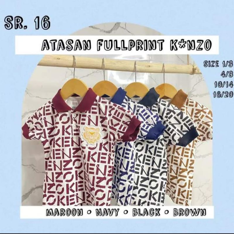 kaos edgio premium, atasan kerah, kaos kerah kenzo