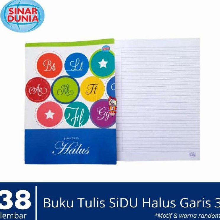 

RZMBR816 Buku Tulis garis 3 sinar dunia 1pak1pcs