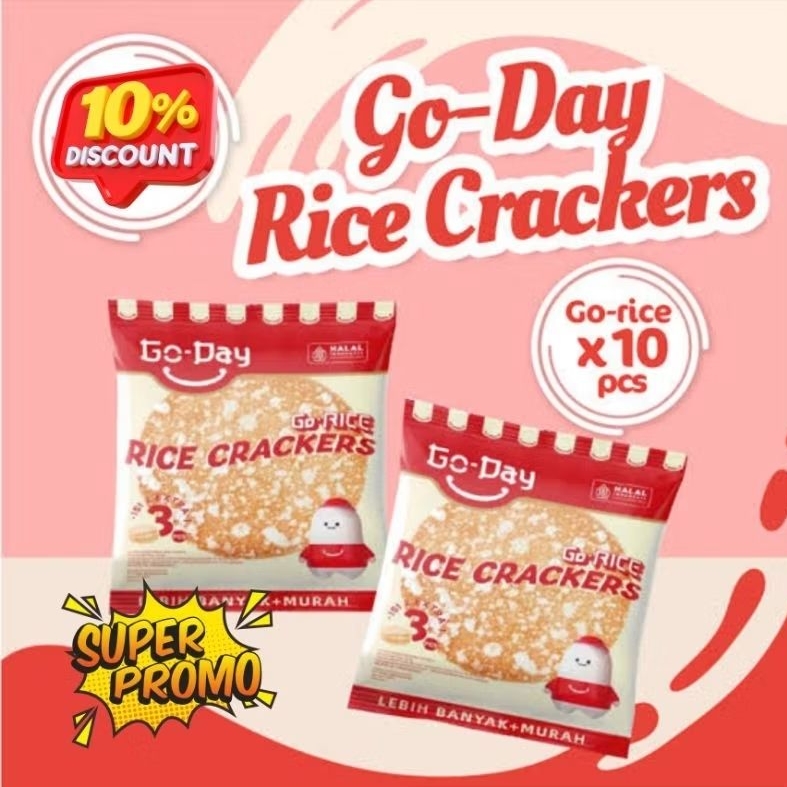 

10 BUNGKUS Go Rice Crackers Go Day