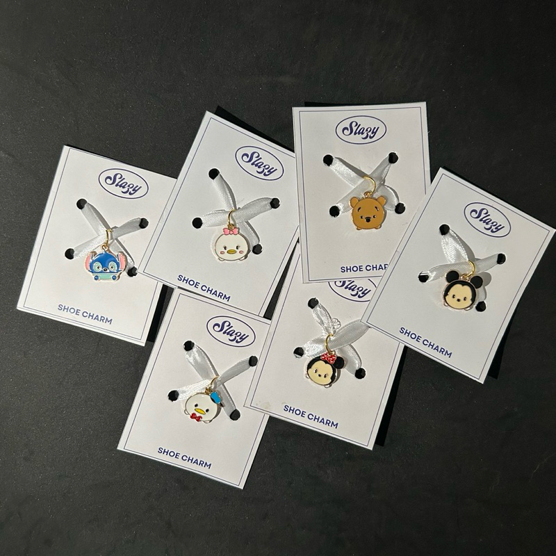 SLAZY Shoe Charm | Disney Tsum Tsum | Mickey | Minnie | Donald | Daisy | Winnie The Pooh | Stitch | 