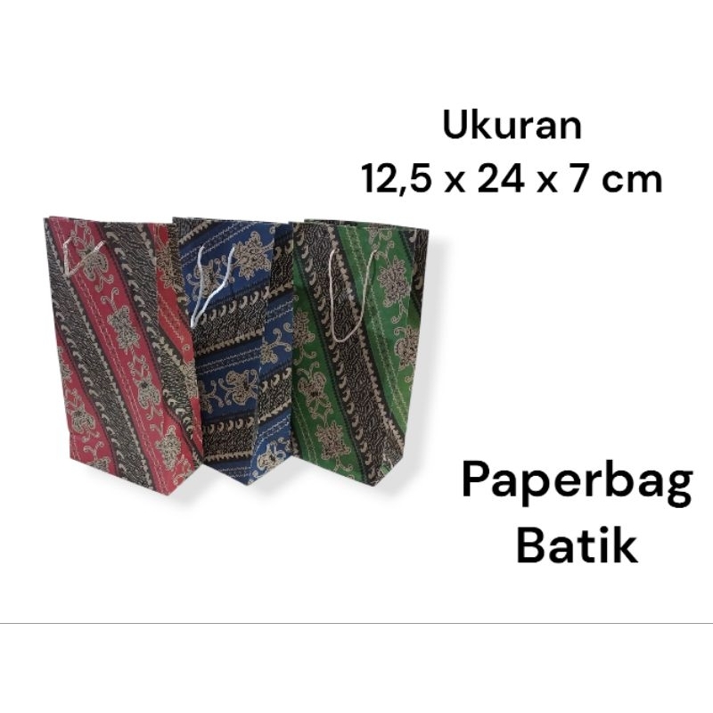 

Paper Bag Wafer Motif Batik Ukuran 12,5 x 24 cm | Paperbag Kertas Hatari | Tas Kertas Hajatan | Tas Kado | Tas Kertas Mini | Tas Hajatan