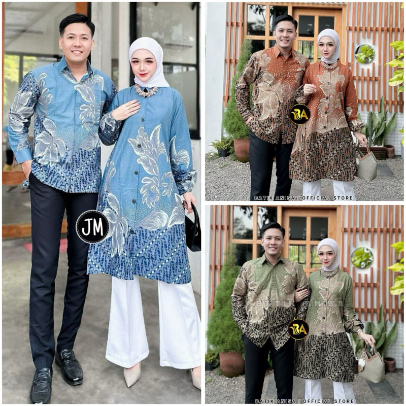 Tunik batik wanita kancing depan busui tunik batik moderen raja batik pekalongan