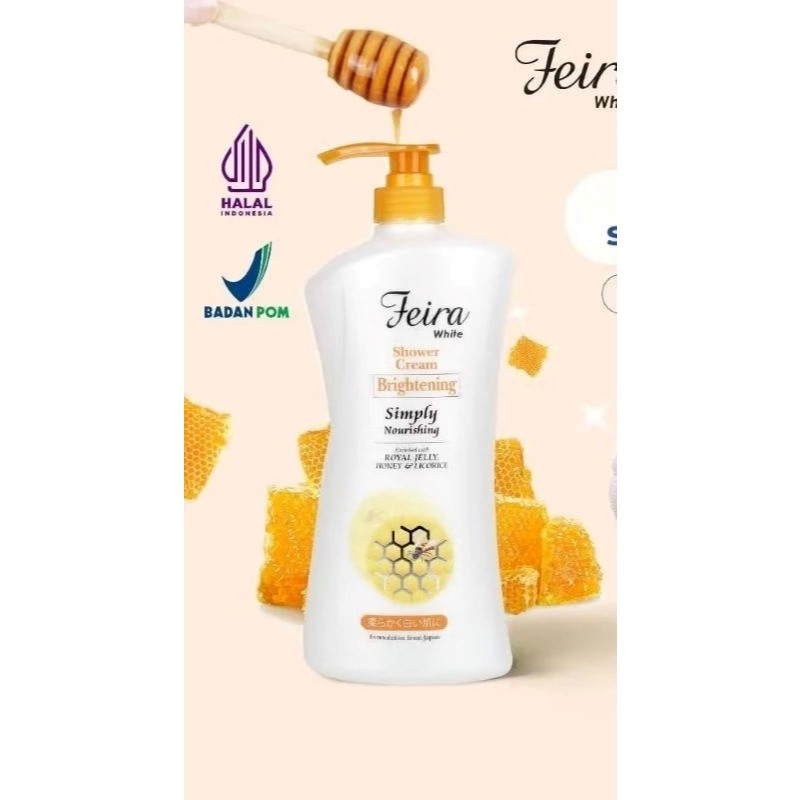FEIRA WHITE Shower Cream 1000ml free reffil 250 ml