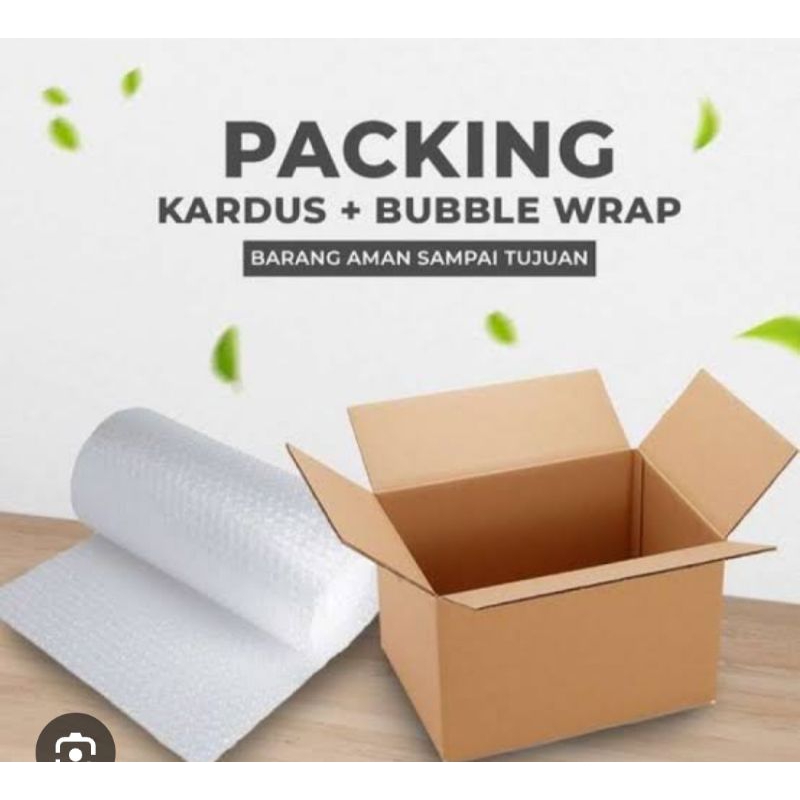 

Packing Kardus + Bubble Wrap