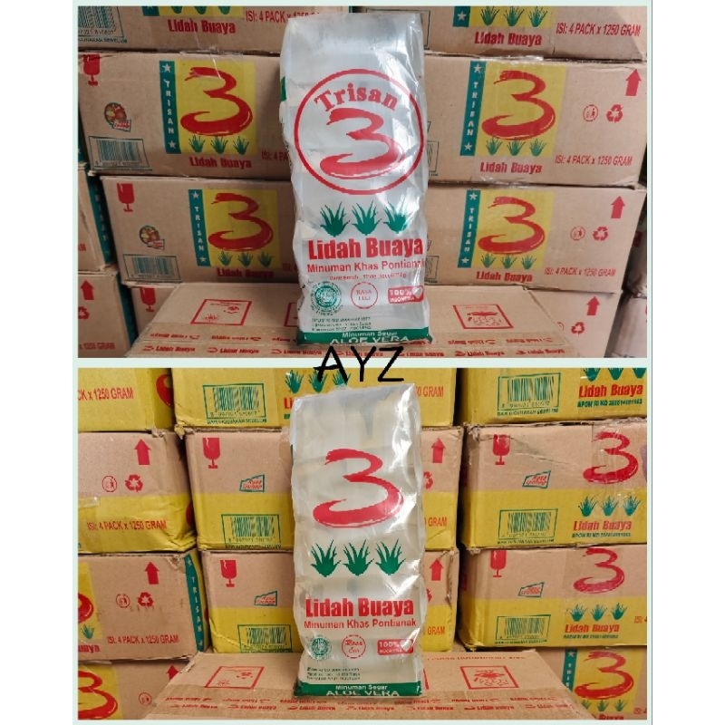 

2 Dus Minuman Lidah Buaya Pontianak TRISAN & TIGA bukan triple via GOJEK