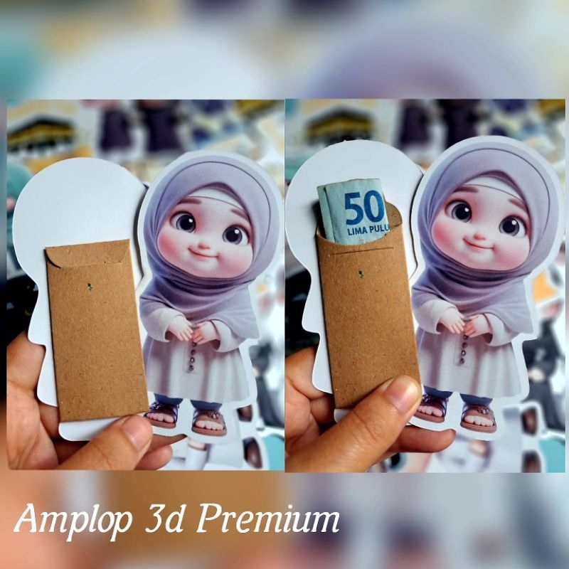 

amplop lebaran 3D isi 12
