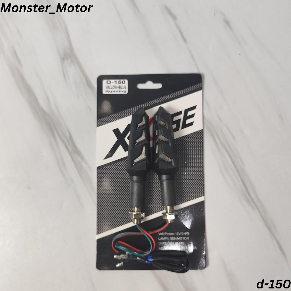 Lampu Sein Running LED Model Panah Universal Untuk Motor klx crf vixion tiger
