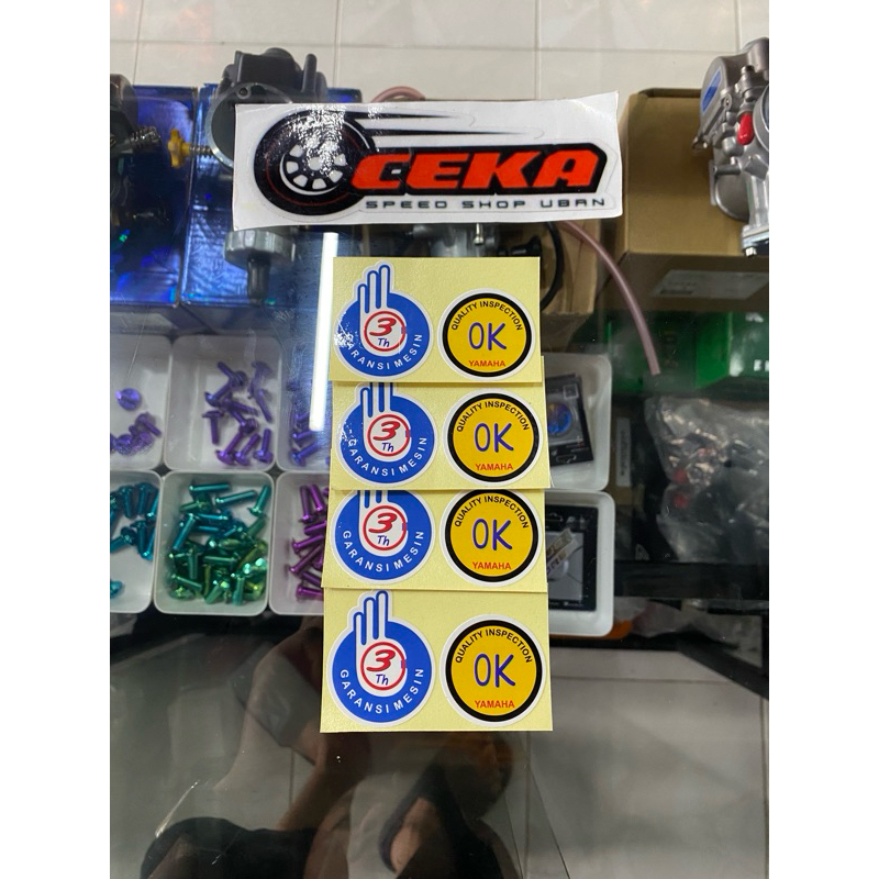 STIKER GARANSI 3 TAHUN OK YAMAHA-STRIPING GARANSI 3 TAHUN OK YAMAHA-EMBLEM OK YAMAHA