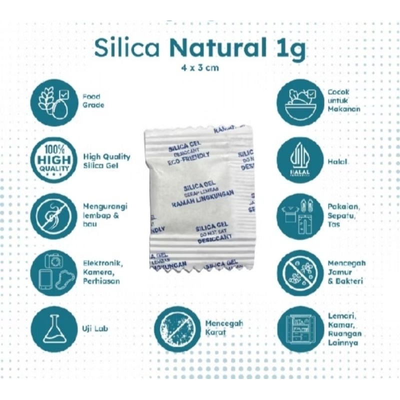 

Silica Gel Natural 1gr. Food Grade