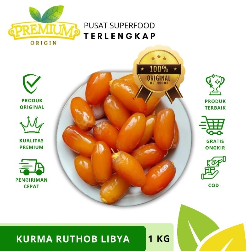 

Kurma Ruthob Libya 1 KG | Kurma Ruthob | Kurma Basah dan FRESH