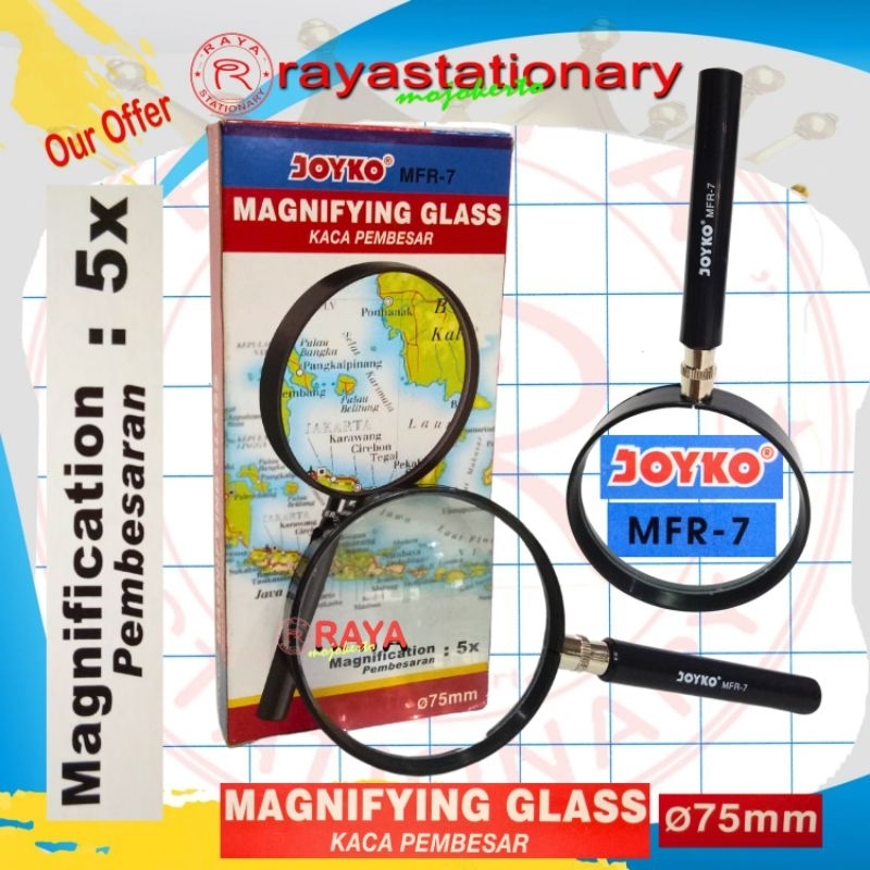 

Kaca Pembesar / Joyko MFR-7 Magnifying Glass